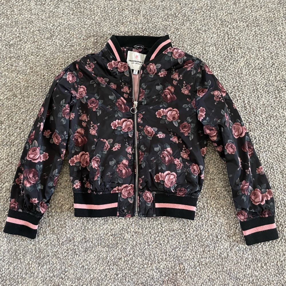 Flower bomber jacket